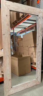 Grote spiegel steigerhout  +/- 110x210, Ophalen, Gebruikt, 200 cm of meer, 100 tot 125 cm