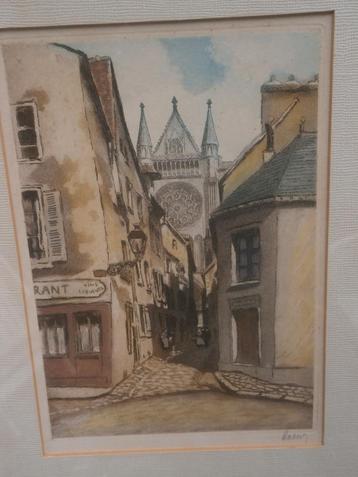 CHARTRES, Straatje In Parijs, Mooie Kleurets, Notre Dame  beschikbaar voor biedingen
