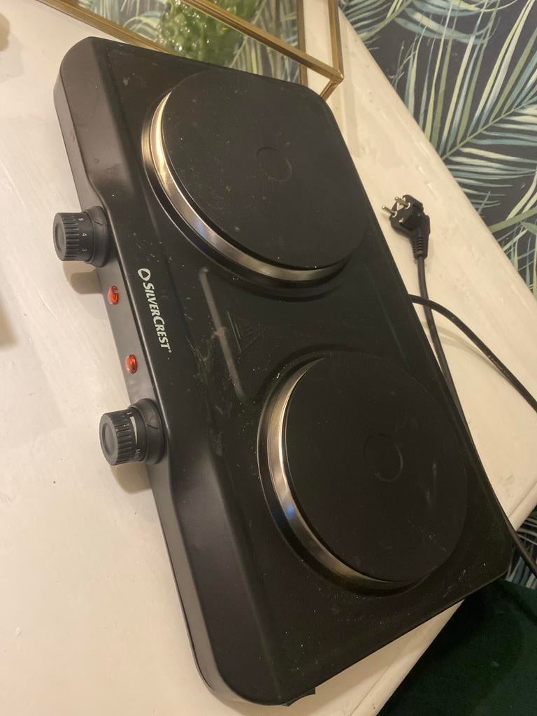 Silvercrest kookplaat - weinig gebruikt, Witgoed en Apparatuur, Kookplaten, Ophalen, Gebruikt, 3 kookzones of minder, Vrijstaand