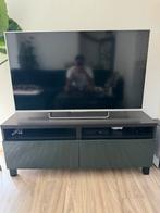 Olijfgroen Tv Kastje, Ophalen, 100 tot 150 cm, Zo goed als nieuw, Minder dan 100 cm