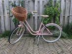 Mooie roze dames/meisjesfiets, versnellingen en rieten mand, 47 tot 50 cm, Versnellingen, Zo goed als nieuw, Ophalen
