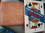 Vintage bridgeset plus boek, Hobby en Vrije tijd, Gezelschapsspellen | Kaartspellen, Ophalen of Verzenden, Zo goed als nieuw