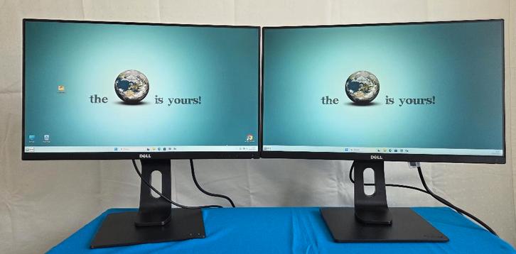 2x 24 inch Dell U2414HB IPS Super Slim Frame-less Design, Computers en Software, Monitoren, Zo goed als nieuw, 101 t/m 150 Hz