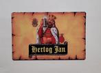 Hertog Jan bier logo geel reclamebord van metaal wandbord, Verzamelen, Biermerken, Ophalen of Verzenden, Nieuw, Reclamebord, Plaat of Schild