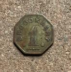 Penning - België 1 broodkaart 1880., Postzegels en Munten, Ophalen of Verzenden, Overige materialen, Buitenland