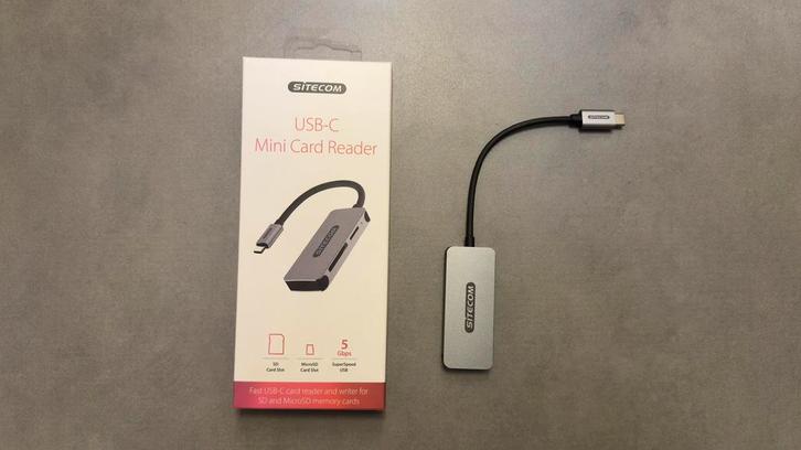 Sitecom USB-C Mini Card Reader, Computers en Software, Geheugenkaartlezers, Nieuw, Ophalen of Verzenden