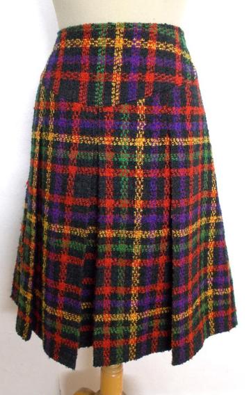 Engelse/country/vintage look wol mix ruit rok! 42 beschikbaar voor biedingen