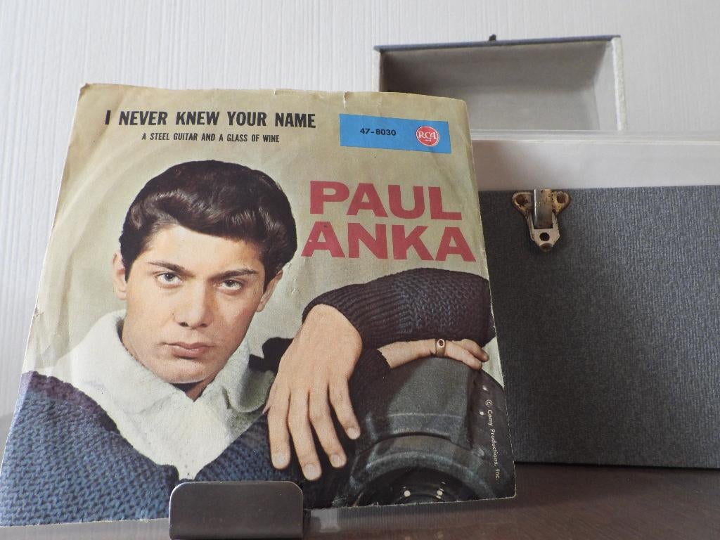 Paul Anka – A Steel Guitar And A Glass Of Wine - I never kne, Ophalen of Verzenden, Gebruikt, Pop, Single