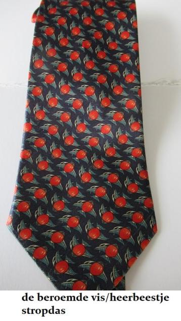 mooie Italiaanse stropdas, het beroemde vis/heerbeestje  beschikbaar voor biedingen