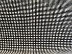 De Ploeg Accent 01/80; roomwit met zwart; restant meubelstof, Wol, 120 cm of meer, Wit, Nieuw