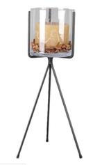 Houder voor Vaas / Pot / Kaarsenhouder Metaal Zwart H 80 cm, Ophalen, Zwart, Zo goed als nieuw, Metaal