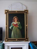 SCHILDERIJ OP CANVAS  KLASSIEKE LIJST- LA NINA LECTOR, Ophalen