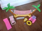 Barbie hangmat met palmbomen & accessoires, Ophalen of Verzenden, Barbie