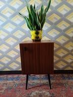 Audiomeubel platenkast platenspelerkast retro vintage hout, Ophalen, Huis en Inrichting