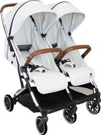 Deryan Luxe Rolo X2 Dubbele Buggy - Duo Buggy - Creme - #203, Ophalen of Verzenden, Gebruikt, Overige merken, Verstelbare rugleuning