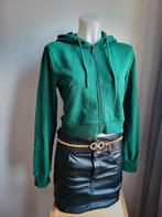 Groene Dames Hoodie Sweatvest - Maat S, Ophalen of Verzenden, Zo goed als nieuw, Maat 36 (S), Page One