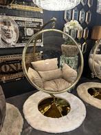 Ei hangstoel eric kuster style eyecatcher nieuw goud stoel, Huis en Inrichting, Stoelen, Overige materialen, Overige kleuren, Nieuw