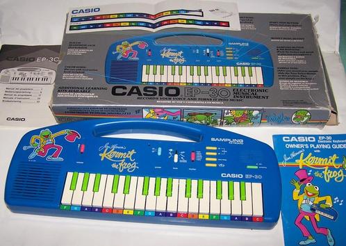 Zeldzame vintage 1988 Casio EP 30 Kermit the Frog keyboard., Muziek en Instrumenten, Keyboards, Zo goed als nieuw, Overige aantallen