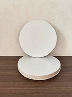 Cakeboards Karton Ø20cm - Ivoor/Zwart, Ophalen of Verzenden, Nieuw, Taarten, Serveervorm
