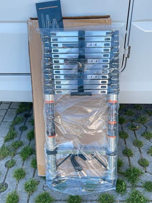 ** NIEUW ** TELESCOPISCHE LADDER met HAKEN ** 5 meter ! **, Doe-het-zelf en Verbouw, Ladders en Trappen, Nieuw, Ladder, 4 meter of meer