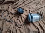 Oude industriële hanglamp, Huis en Inrichting, Lampen | Hanglampen, Gebruikt, Ophalen of Verzenden, Glas, Minder dan 50 cm