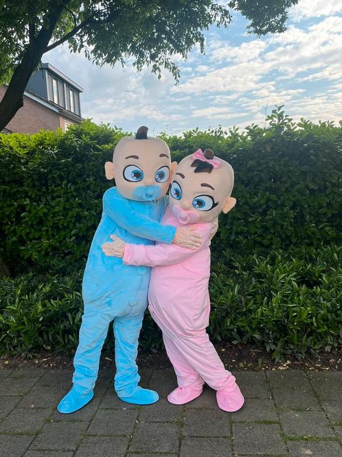 Baby mascotte, Hobby en Vrije tijd, Feestartikelen | Verhuur, Zo goed als nieuw, Geboorte of Huwelijk, Ophalen of Verzenden