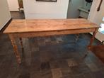 antieke Franse stoere grenenhouten eettafel poten, Huis en Inrichting, Ophalen, Gebruikt, Brocante Frans, 150 tot 200 cm