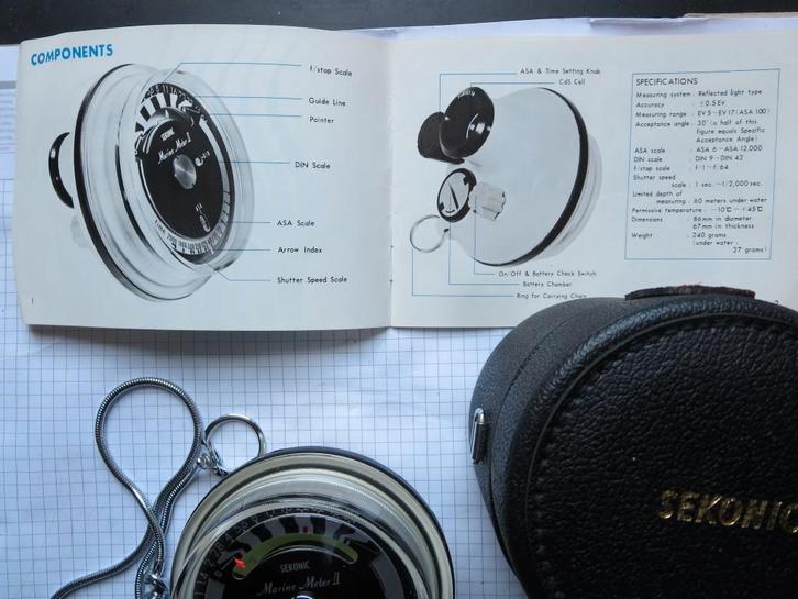 Sekonic Marine meter, lichtmeter voor onderwater fotografie, Audio, Tv en Foto, Fotografie | Fotostudio en Toebehoren, Nieuw, Overige typen