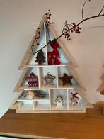 Houten kerstboom wanddecoratie met ornamenten, Diversen, Kerst, Ophalen of Verzenden, Zo goed als nieuw