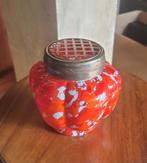 Art deco spatter glas rozensteker bloemensteker