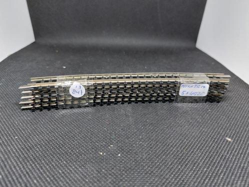 Minitrix 4928 - 5x gebogen rail R6 /15 graden (13847), Hobby en Vrije tijd, Modeltreinen | N-Spoor, Gebruikt, Rails, Gelijkstroom