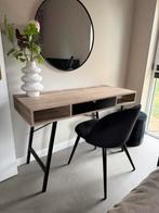 Bureau Jysk incl zwarte velvet stoel, Huis en Inrichting, Ophalen, Zo goed als nieuw