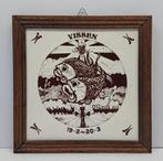 Wanddecoratie - Sterrenbeeld Vissen - Tegel in houten lijst, Ophalen