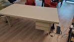 Stalen bureau,onverwoestbaar, 200 x 100 met ladenblok, Huis en Inrichting, Bureaus, Ophalen, Gebruikt, Bureau