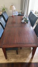 Eetkamertafel 1x2m, Huis en Inrichting, Tafels | Eettafels, Ophalen, Gebruikt, Teakhout, 50 tot 100 cm