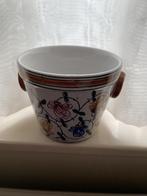 Overpot aardewerk portugal handpainted / 12,5 cm doorsnede, Antiek en Kunst, Antiek | Keramiek en Aardewerk, Ophalen of Verzenden