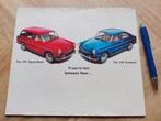 Volkswagen Squareback & fastback folder Engelstalig, Boeken, Auto's | Folders en Tijdschriften, Ophalen of Verzenden, Zo goed als nieuw