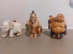 Antieke-stijl Netsuke Set (6 stuks), Antiek en Kunst, Kunst | Beelden en Houtsnijwerken, Ophalen of Verzenden