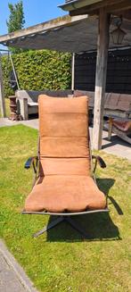 Prachtige cognac kleurige draaistoel., Huis en Inrichting, Fauteuils, Ophalen, Zo goed als nieuw