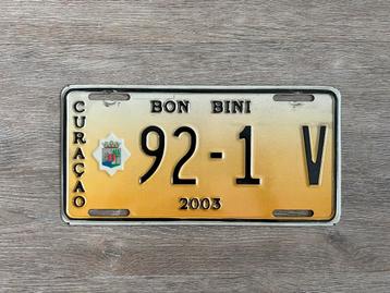 Kentekenplaat Curaçao (2003/2004) beschikbaar voor biedingen