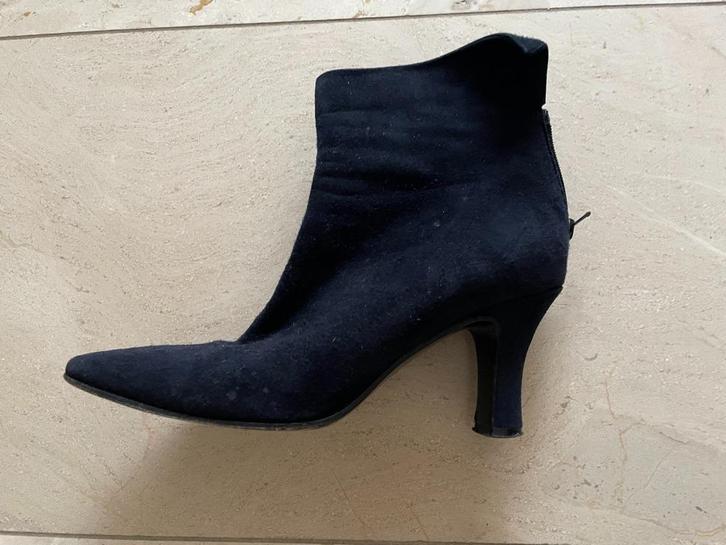 Panara: z.g.a.n. blauwe laarsjes met hak maat 37, Kleding | Dames, Schoenen, Zo goed als nieuw, Lage of Enkellaarzen, Blauw, Verzenden