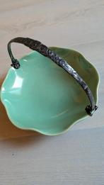 Schaaltje met zilveren hengsel, Antiek en Kunst, Antiek | Glas en Kristal, Ophalen