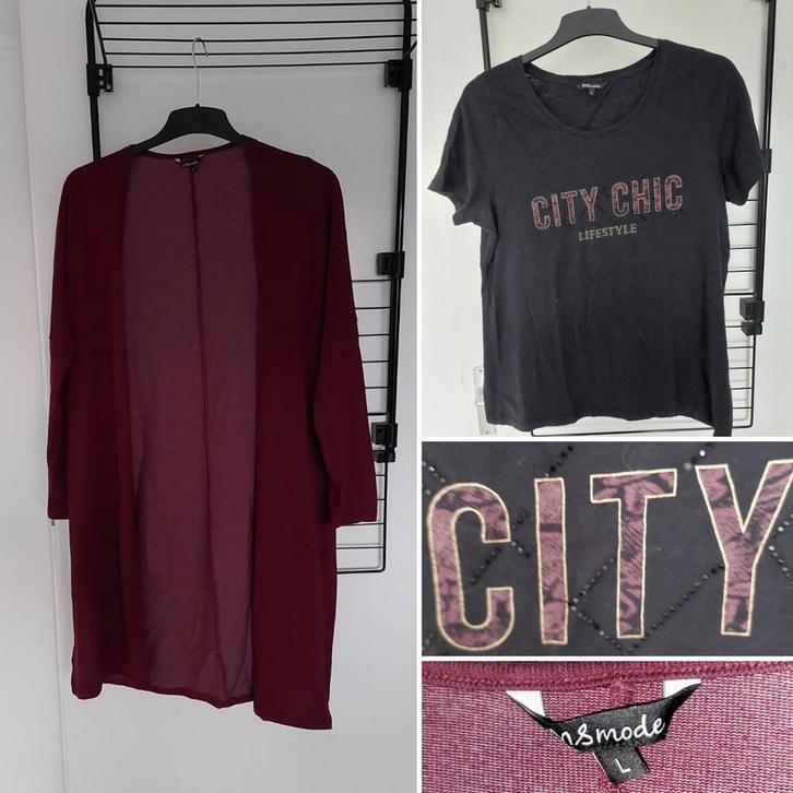 Vest burgundy maat L, Kleding | Dames, Truien en Vesten, Gedragen, Maat 42/44 (L), Rood, Ophalen of Verzenden