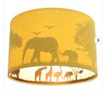 Lamp kinderkamer | geel, dieren, safari, Ophalen of Verzenden, Zo goed als nieuw