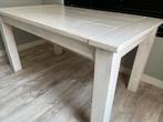 White wash look houten eettafel, Huis en Inrichting, Tafels | Eettafels, 50 tot 100 cm, 100 tot 150 cm, Grenenhout, Landelijk