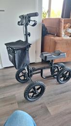 Knie rollator met luchtbanden, kan 160 kg dragen, Diversen, Rollators, Ophalen of Verzenden, Zo goed als nieuw