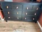 Zwarte lade kast hemnes., Ophalen, 150 tot 200 cm, Zo goed als nieuw, Minder dan 100 cm
