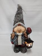 Kerst kabouter, gnoom, kandelaar, lantaarn, Efteling., Verzamelen, Beelden en Beeldjes, Ophalen of Verzenden, Nieuw, Laaf