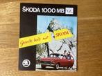 Skoda 1000 MB GL Brochure - Nederlands, Ophalen of Verzenden, Gelezen