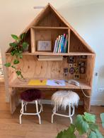 Speelhuisje kind, kinderbureau, Kinderen en Baby's, Speelgoed | Buiten | Speelhuisjes, Ophalen, Zo goed als nieuw, Hout